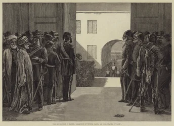 The Revolution in Egypt, Reception of Tewfik Pasha at the Citadel of Cairo
